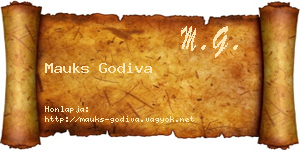 Mauks Godiva névjegykártya